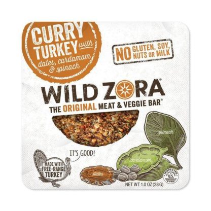 Wild Zora - Curry Masala Turkey Bars with Spinach, Dates & Cardamom
