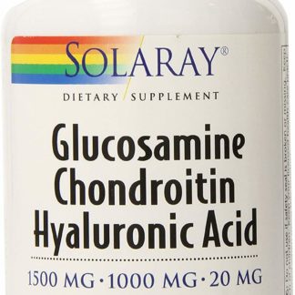 Glucosamine, Chondroitin, and Hyaluronic Acid by Solaray, 1500mg/1000mg/20mg, 90 capsules