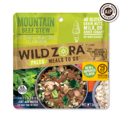 Wild Zora - Paleo Meals To Go - Mountain Beef Stew (Freeze Dried)