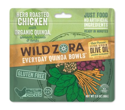 Quinoa Bowls - Herb Roasted Chicken with Spinach, Carrots & Herbs
